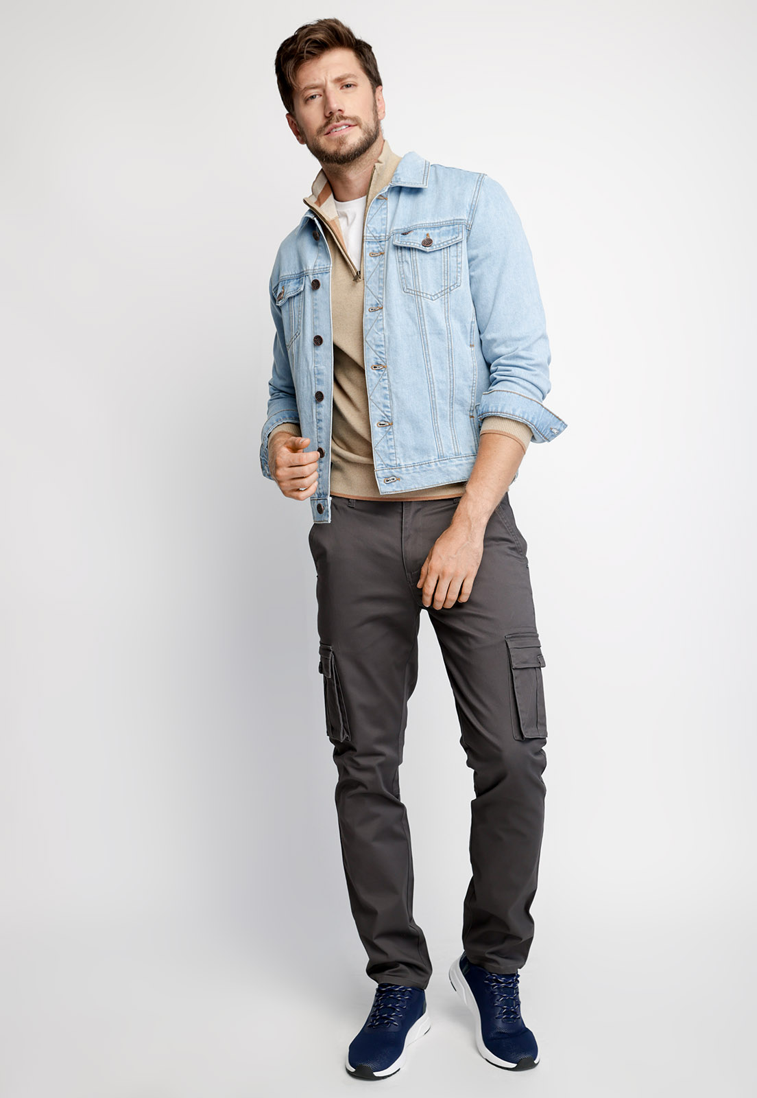 CHAQUETA BÁSICA DENIM FJ BLUE - 4