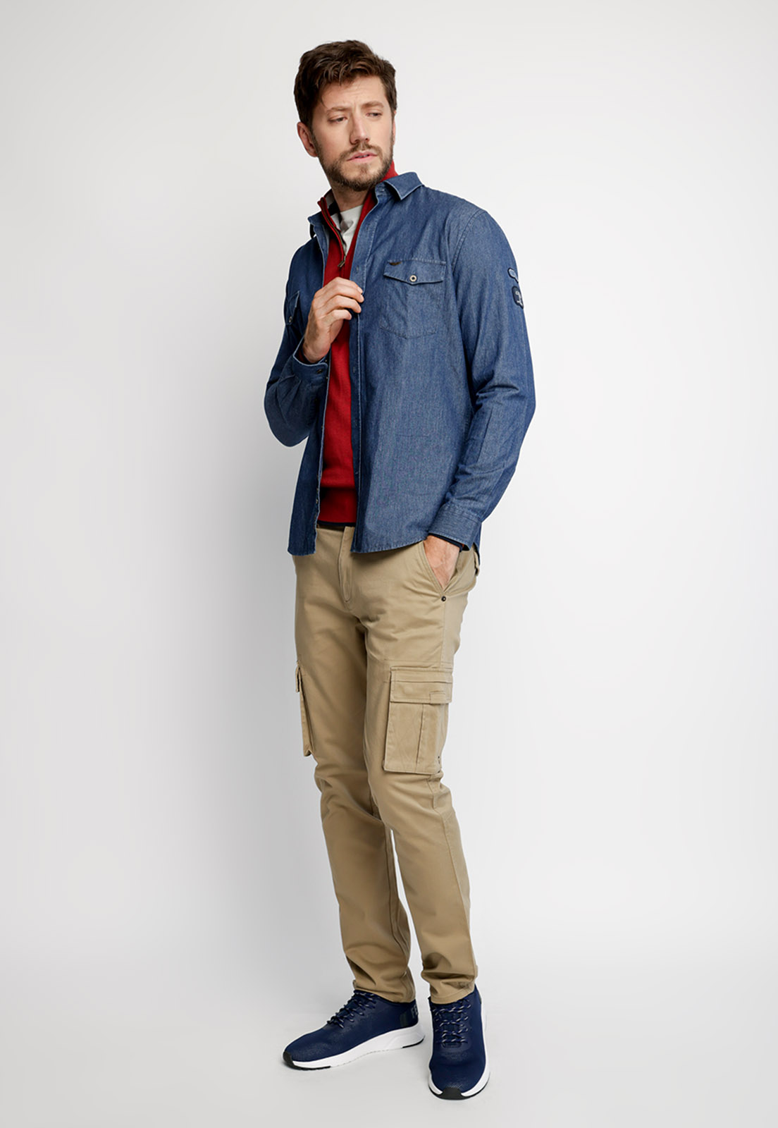 CAMISA DENIM BALTIMORE FJ BLUE - 4