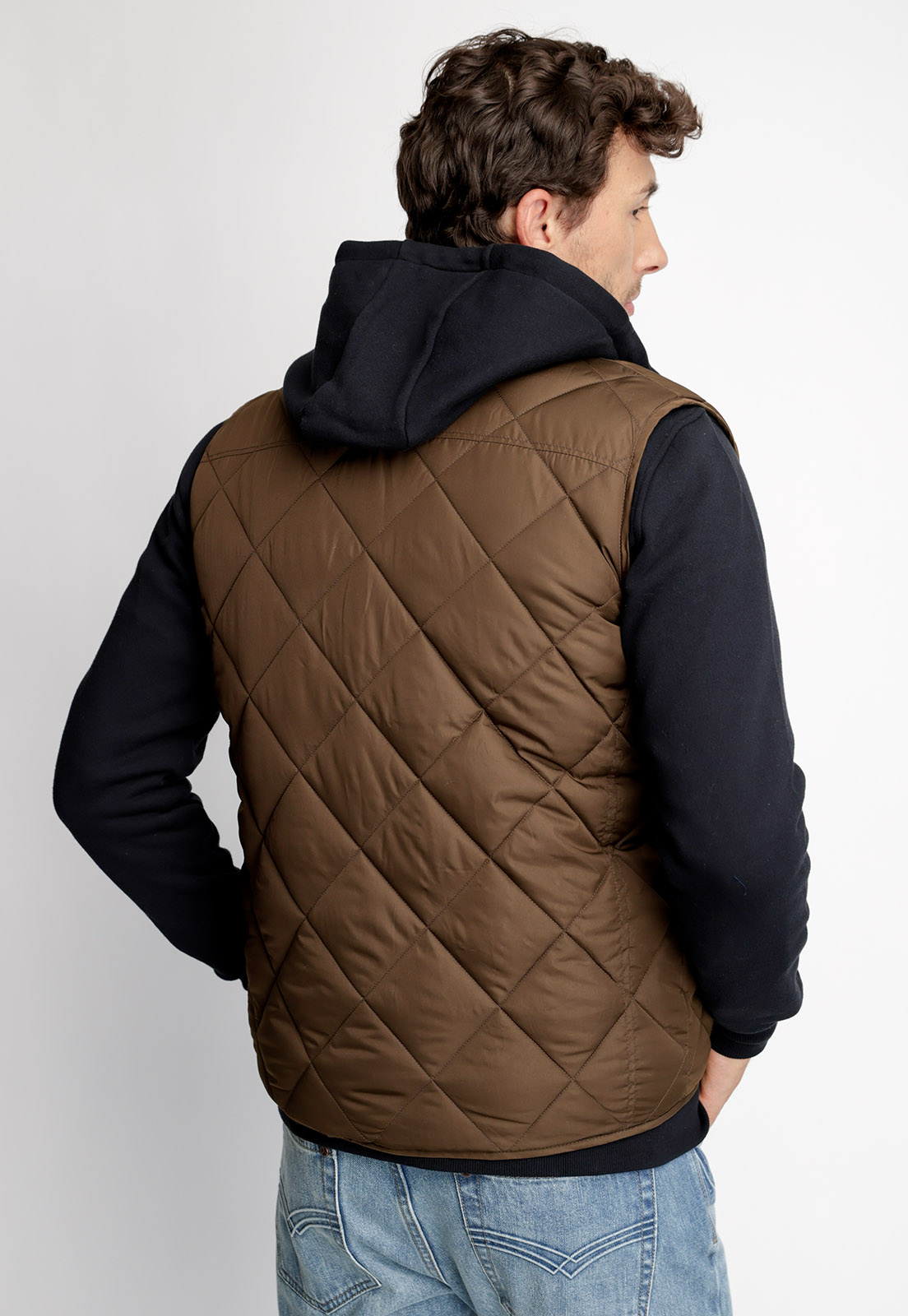 CHAQUETA SIN MANGAS BOMBER REVERSIBLE FJ KHAKI - 2