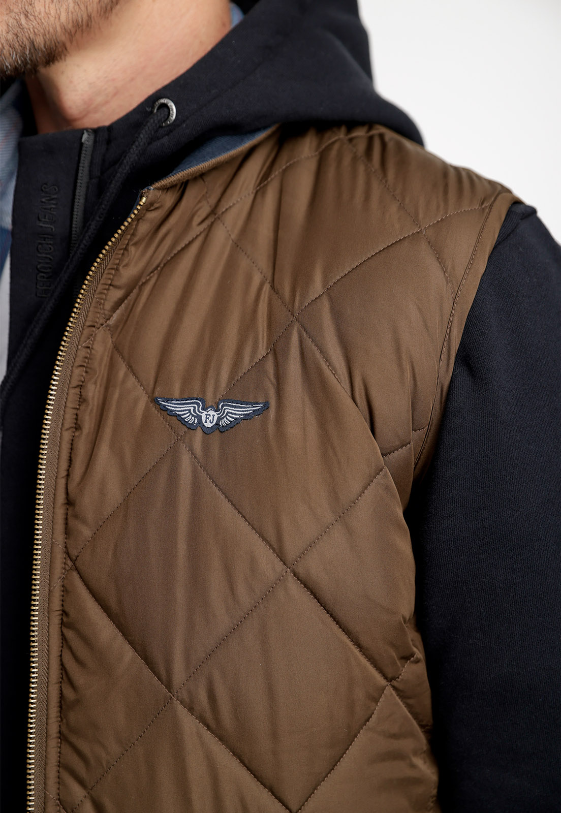 CHAQUETA SIN MANGAS BOMBER REVERSIBLE FJ KHAKI - 3
