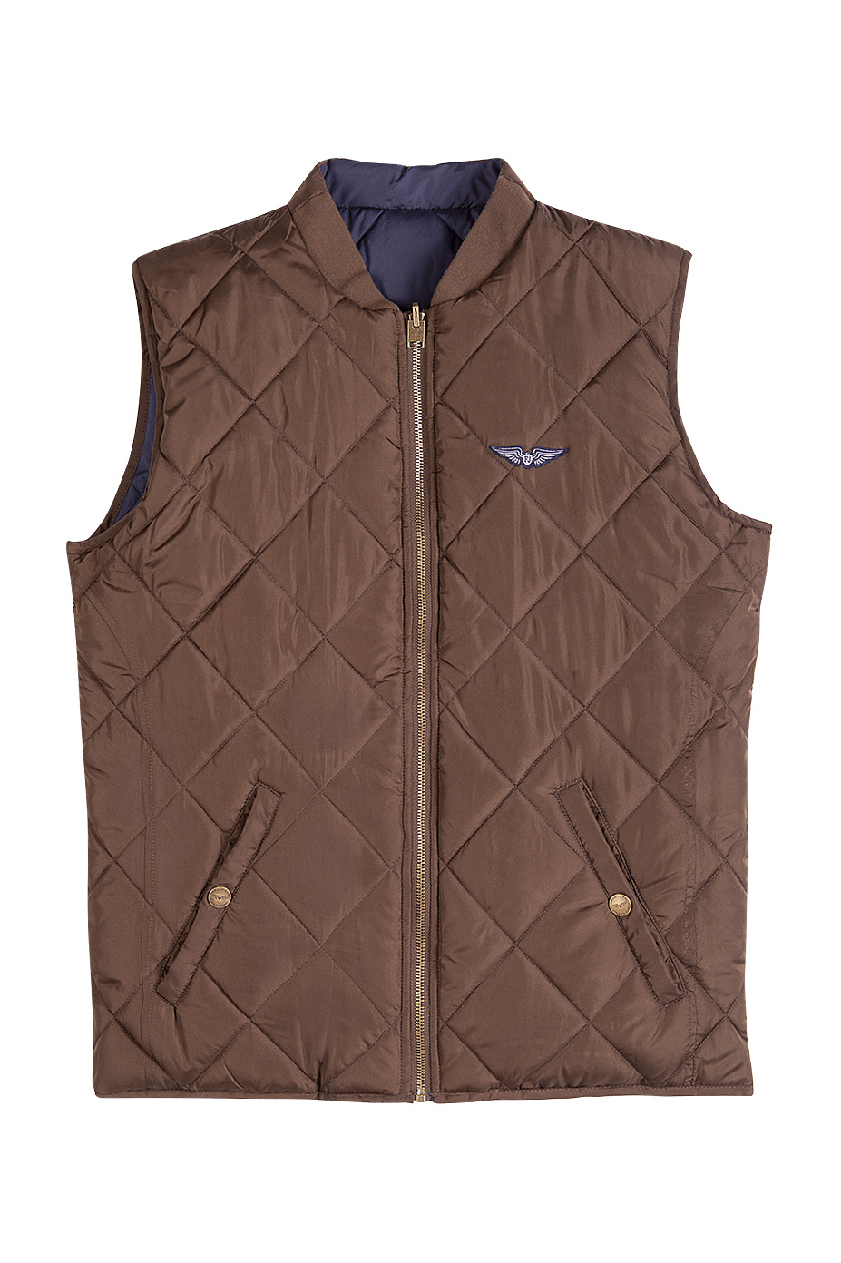 CHAQUETA SIN MANGAS BOMBER REVERSIBLE FJ KHAKI - 4