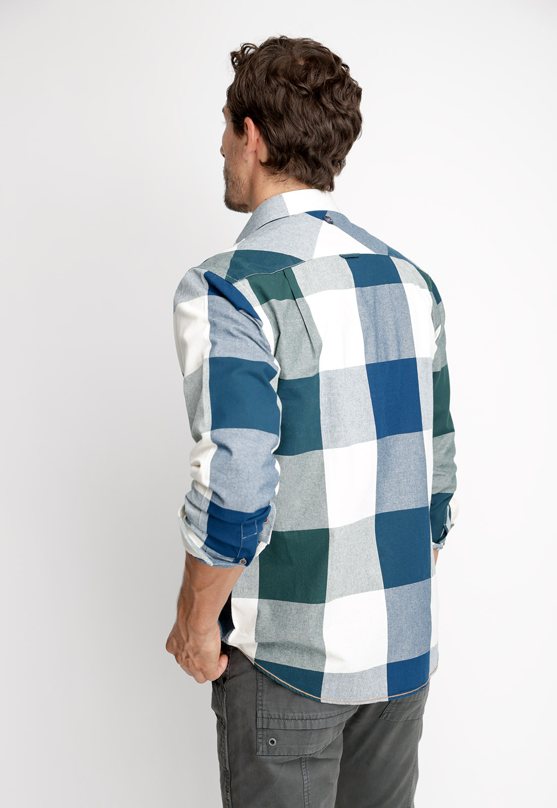 CAMISA CUADRO COLOR FJ GREEN - 2