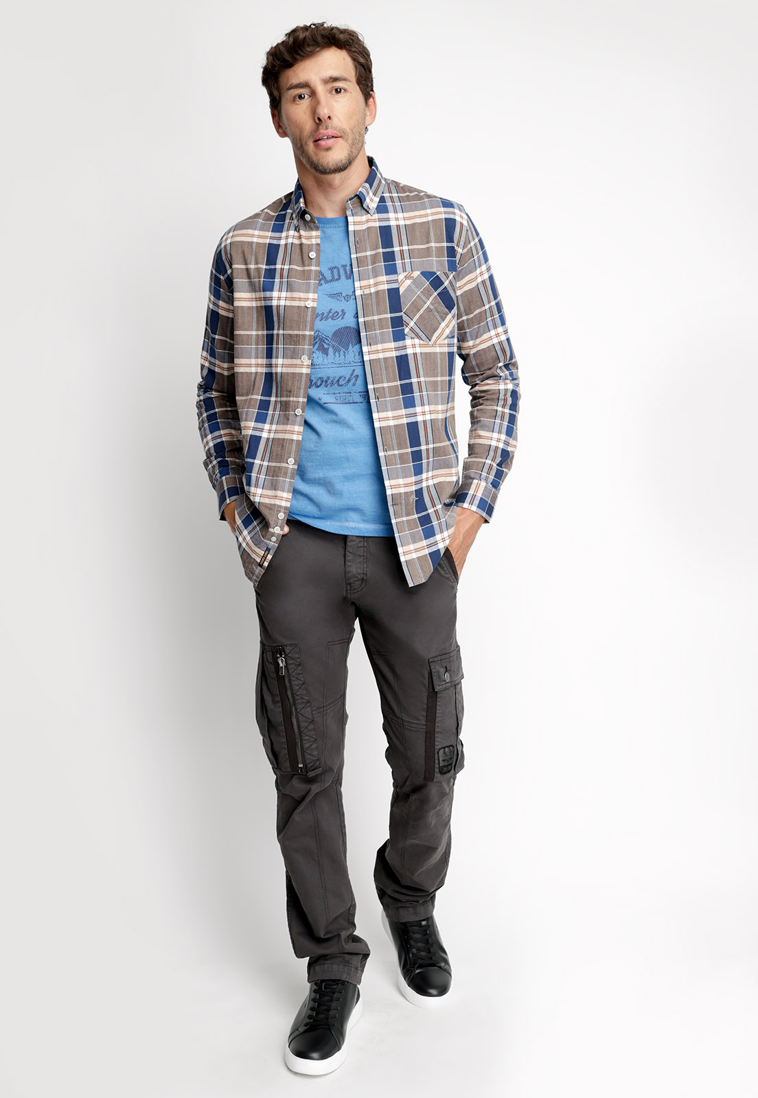 CAMISA CHECKERED SAN DIEGO FJ CAMEL - 4
