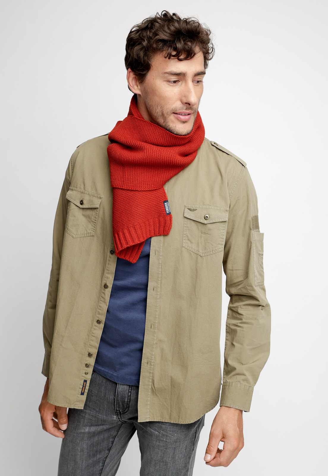 CAMISA SPORT KANSAS FJ MILITARY - 1