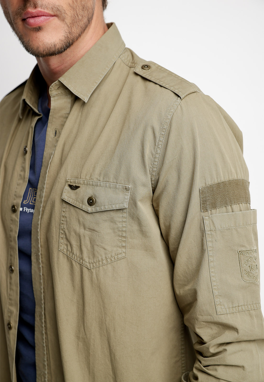 CAMISA SPORT KANSAS FJ MILITARY - 3