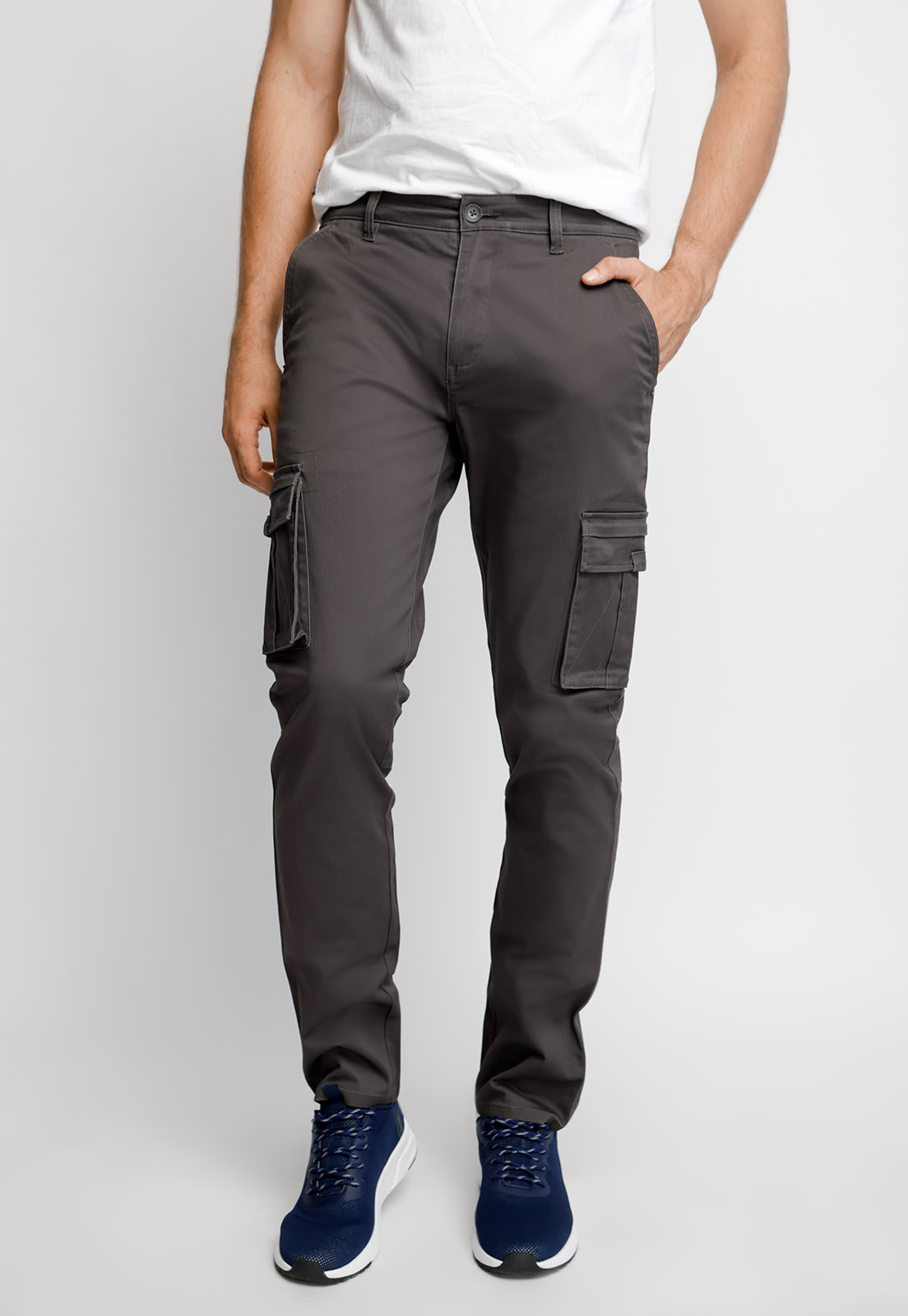PANTALÓN CLÁSICO CARGO F DK. GREY - 1