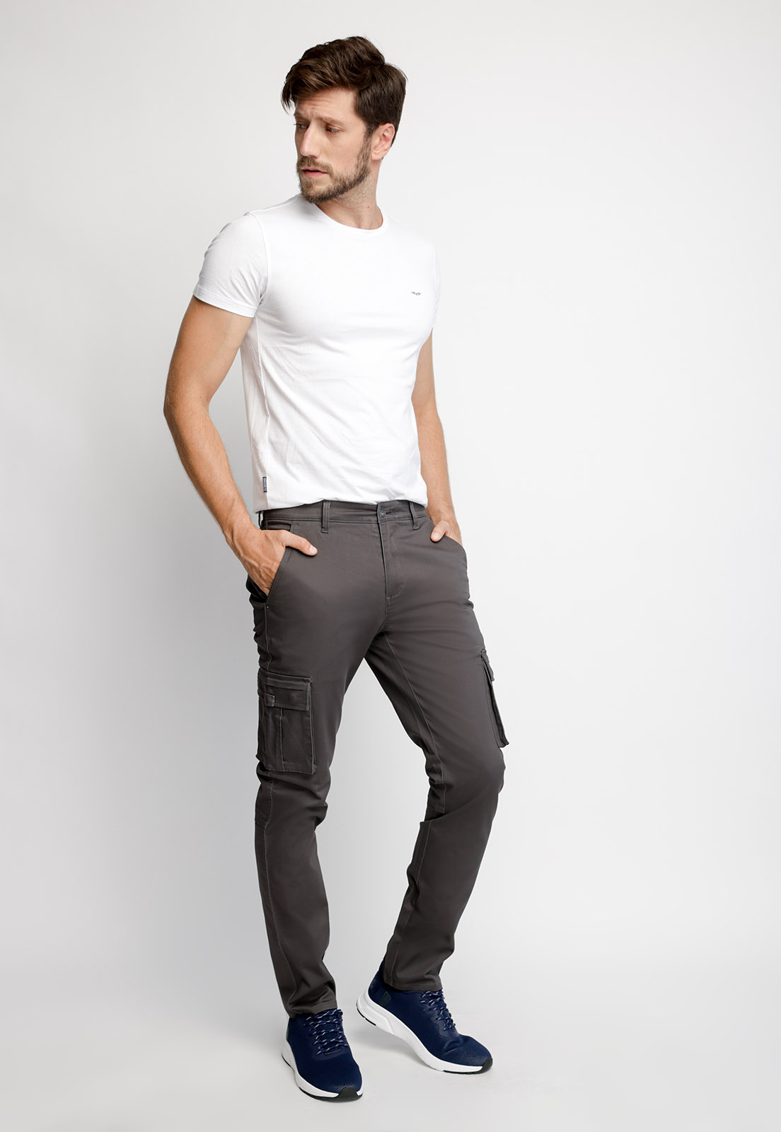 PANTALÓN CLÁSICO CARGO F DK. GREY - 4