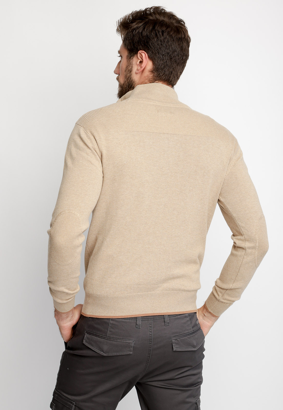 SWEATER LONDON SMART CASUAL BEIGE MELANGE - 2