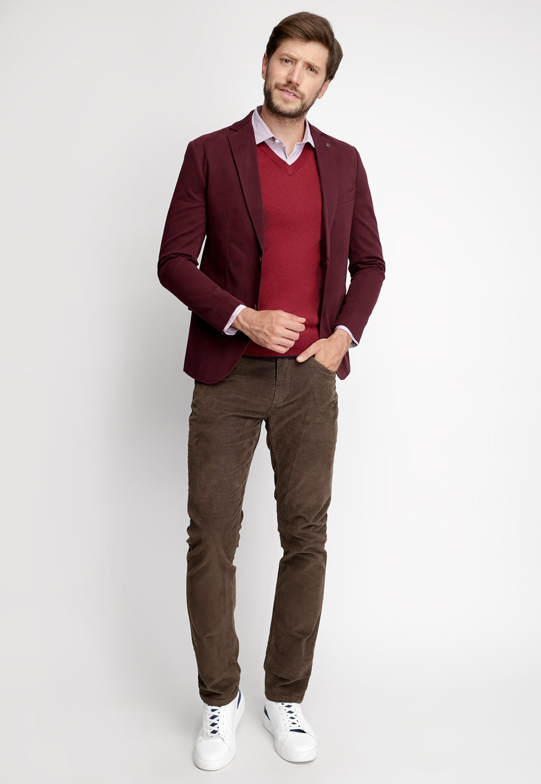 BLAZER STANDFORD FJ BURGUNDY - 4