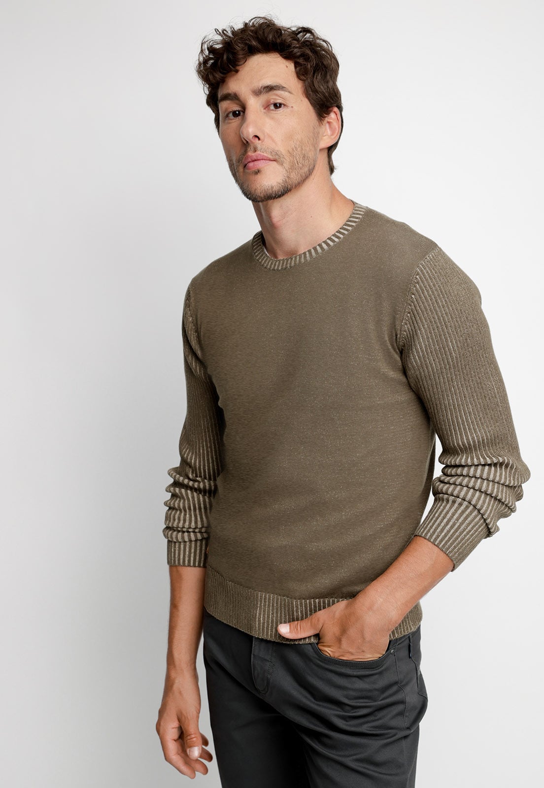 SWEATER GEORGIA MILITAR MELANGE - 1