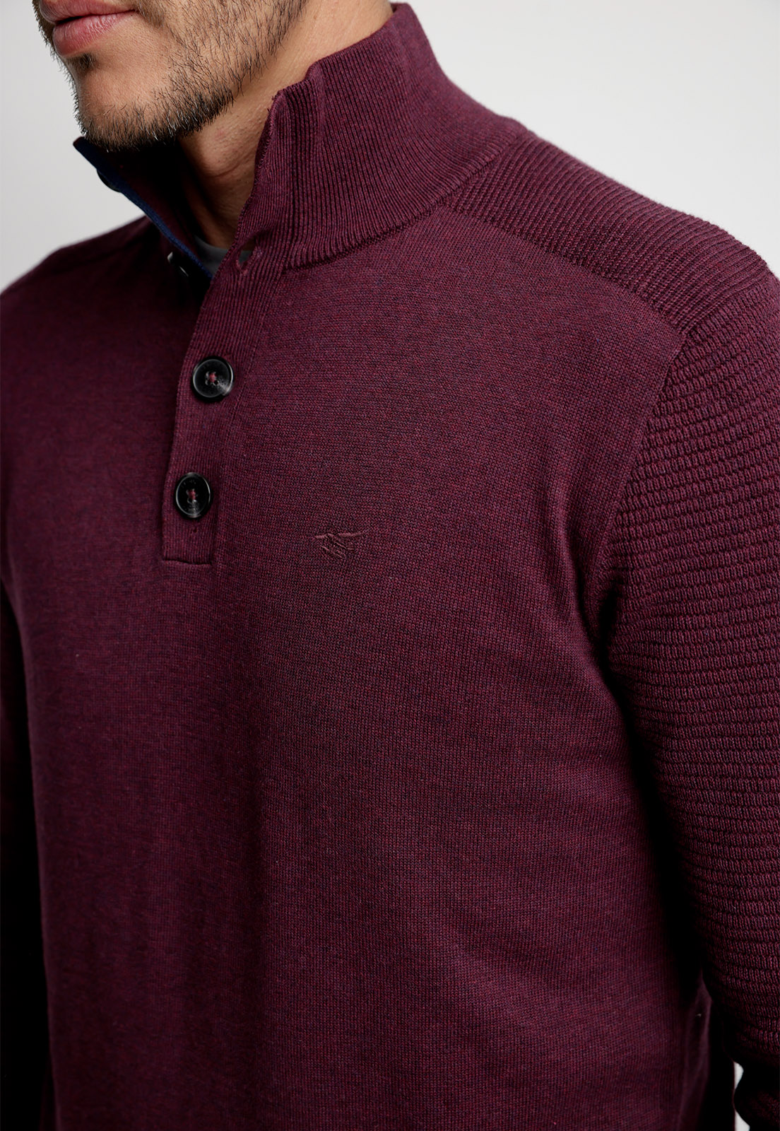 SWEATER KENTUCKY MERLOT MELANGE - 3