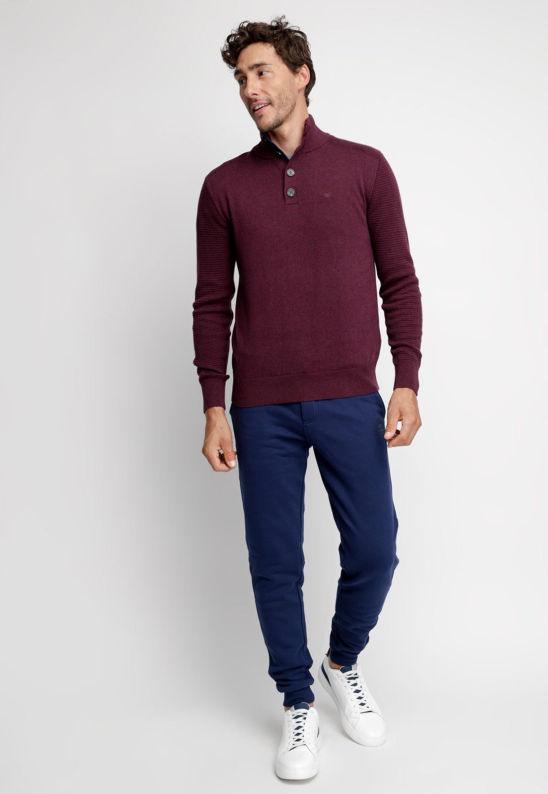 SWEATER KENTUCKY MERLOT MELANGE - 4