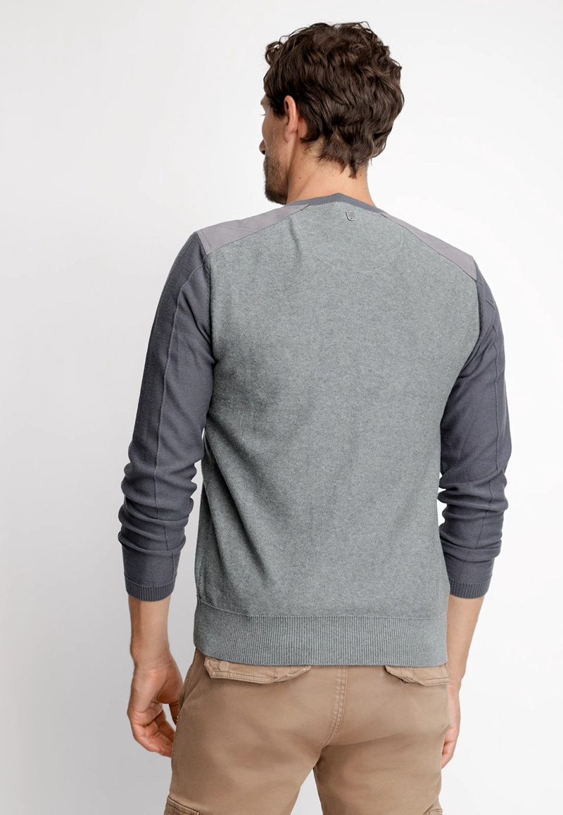 SWEATER WISCONSIN DK GREY MELANGE - 2