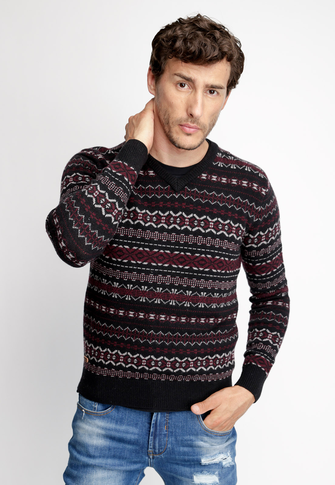SWEATER COLORADO BURGUNDY - 1