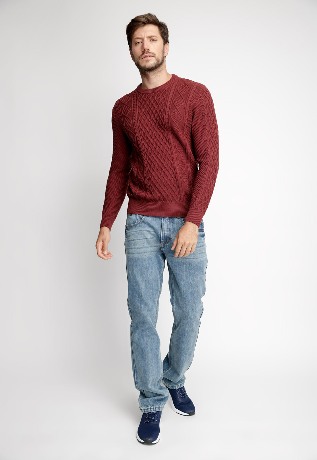 SWEATER TEXAS MERLOT - 4
