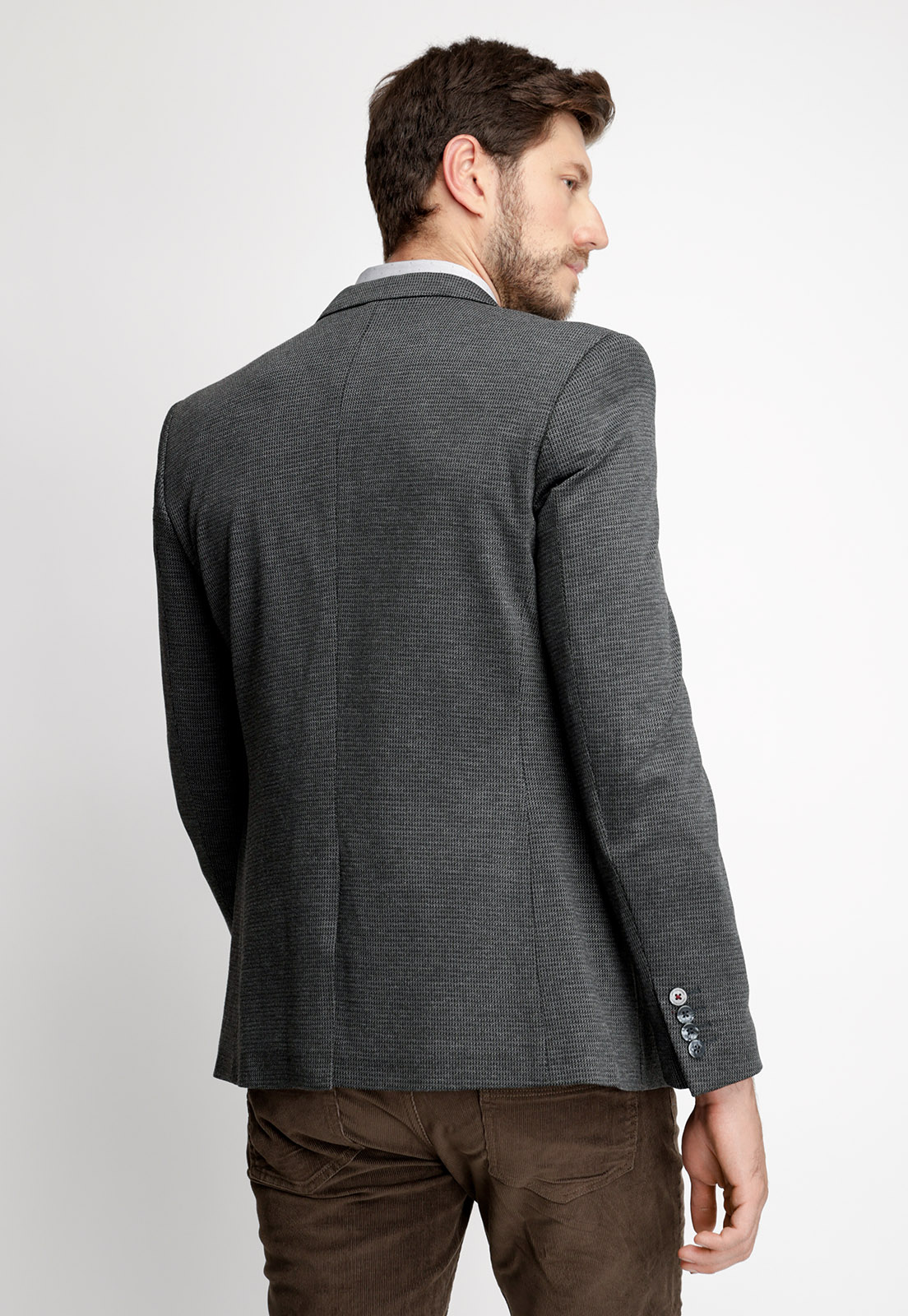 BLAZER MINI CHECKERED F DK. GREY - 2