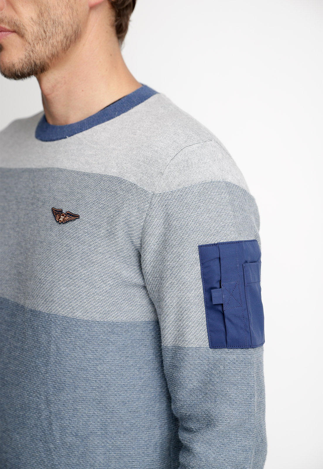 SWEATER WASHINGTON BLUE MELANGE - 3