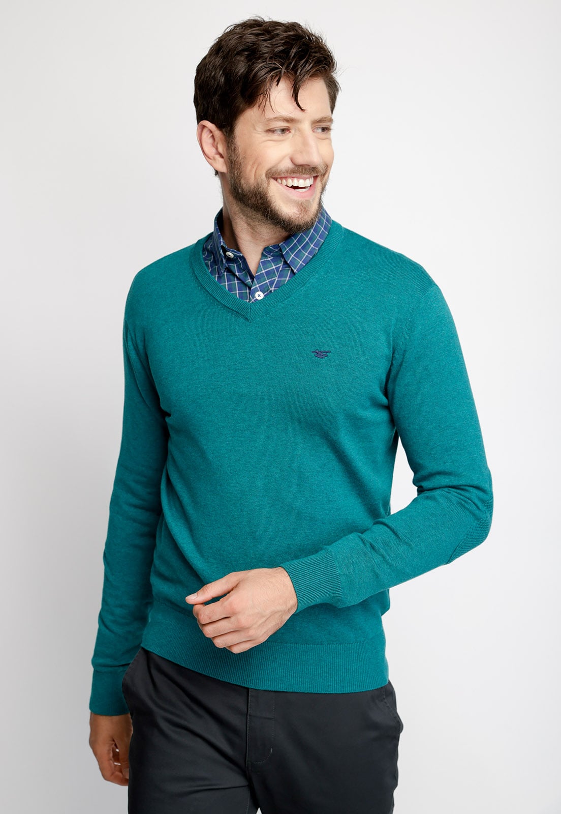 SWEATER MELANGE SMART CASUAL RIVER MELANGE - 1