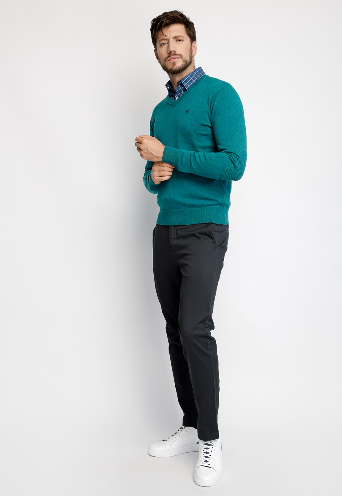 SWEATER MELANGE SMART CASUAL RIVER MELANGE - 4