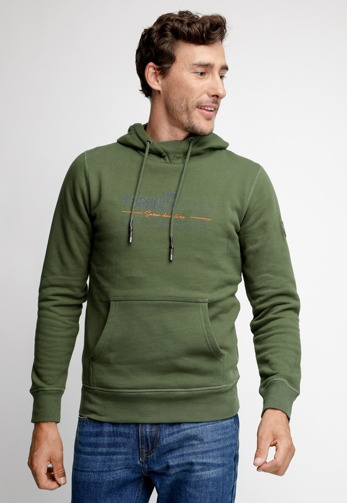 POLERÓN HOODIE KHAKI - 1