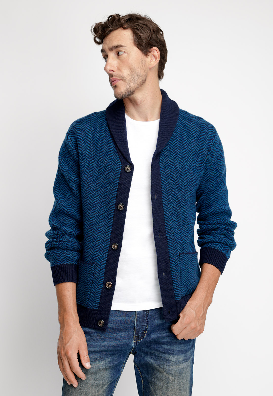 CARDIGAN MONTANA NAVY - 1