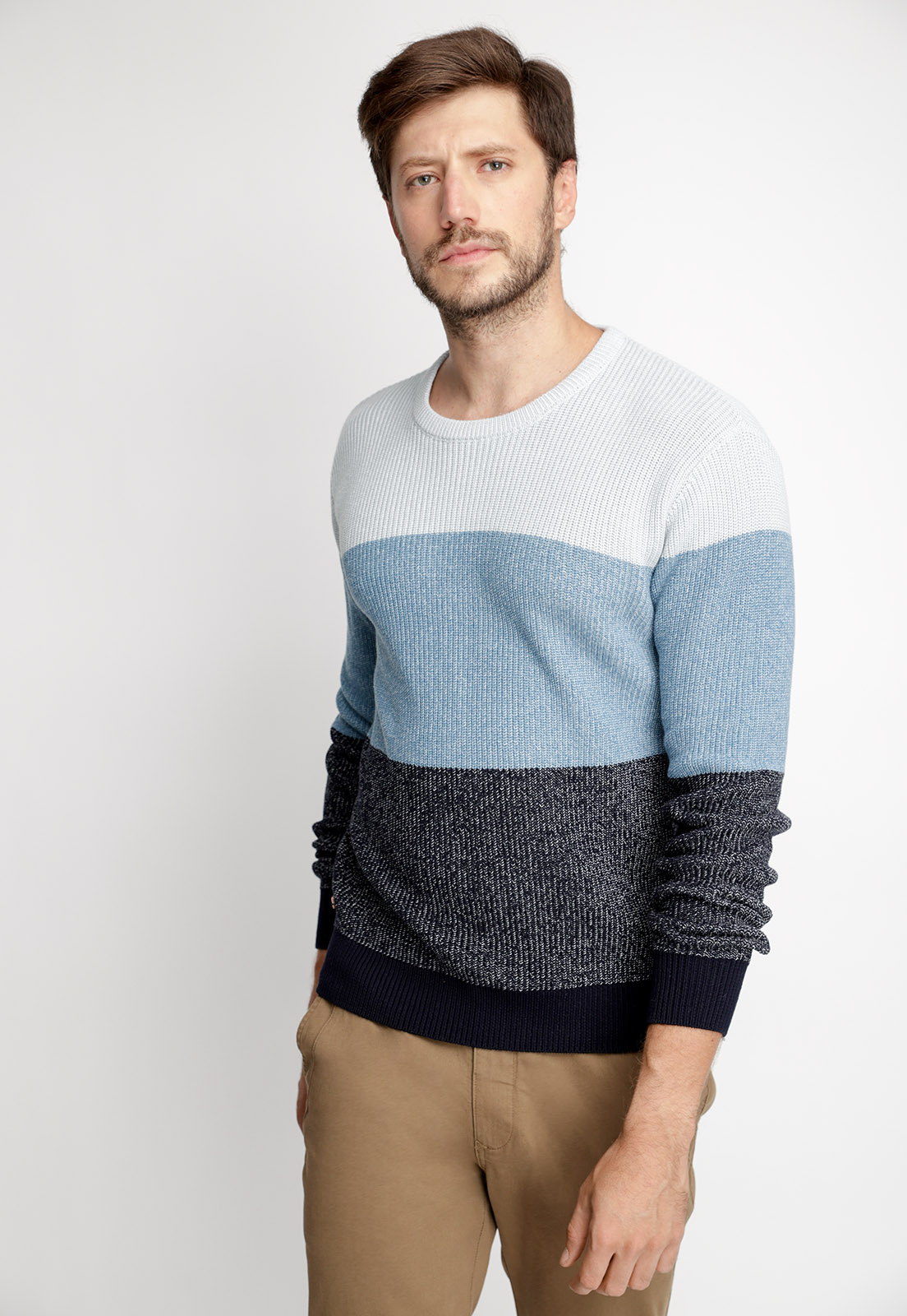 SWEATER PENSILVANIA BLUE MELANGE - 1