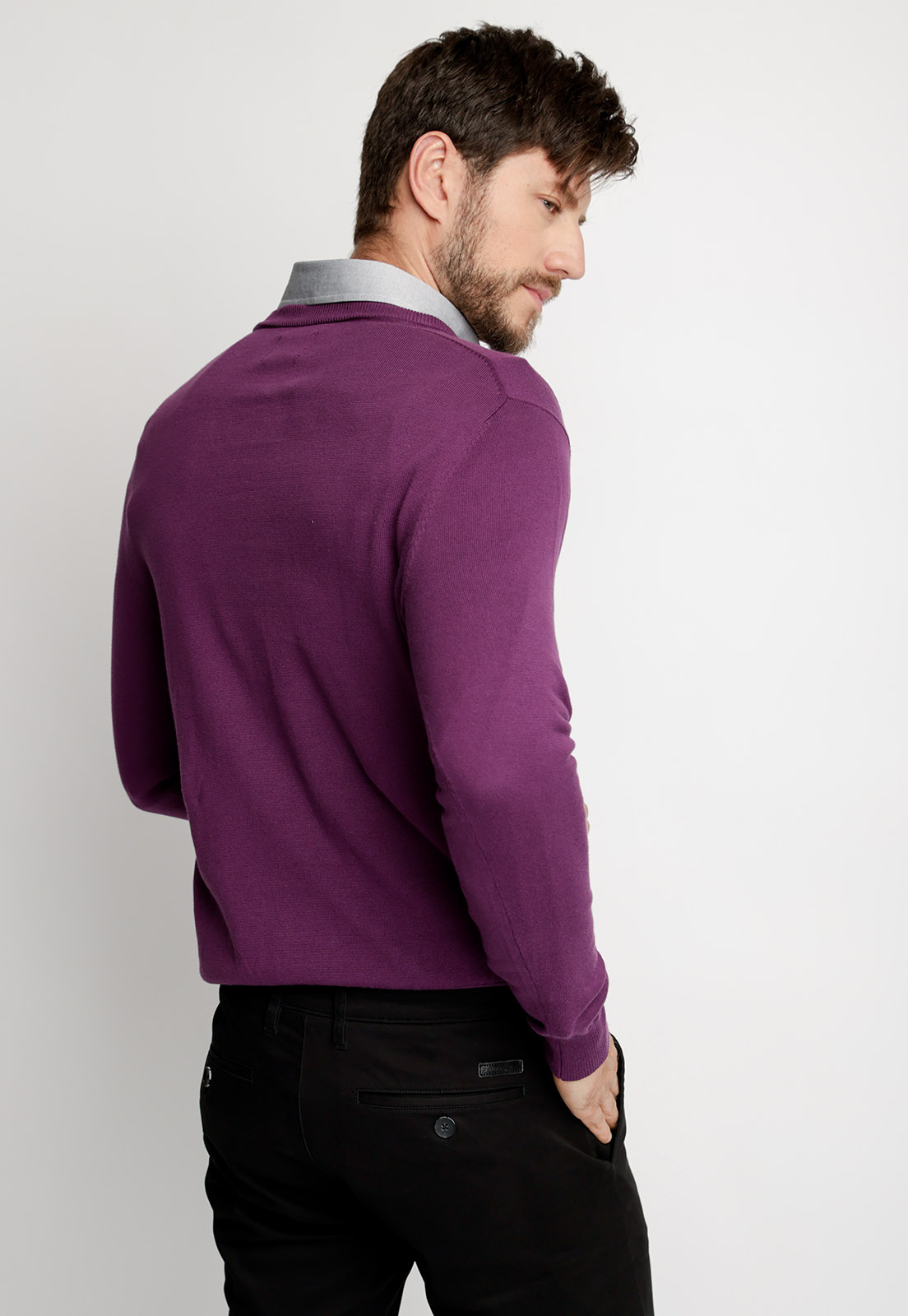 SWEATER SMART CASUAL PURPLE - 2