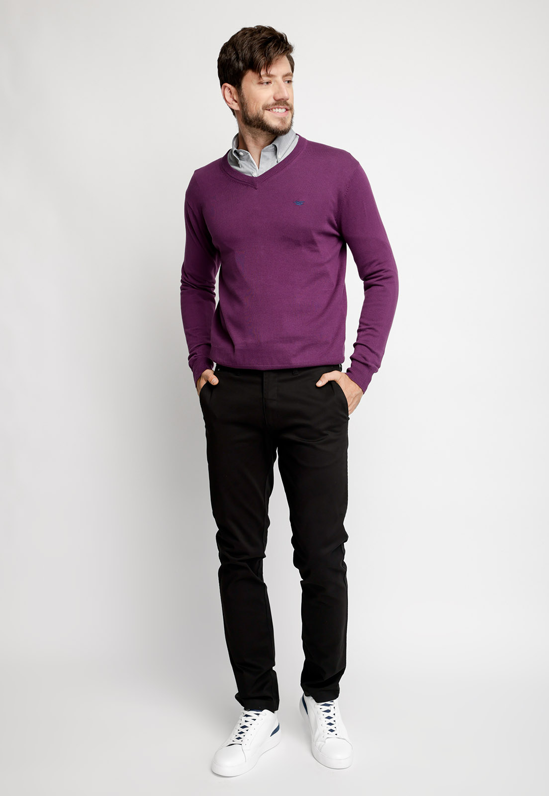 SWEATER SMART CASUAL PURPLE - 4
