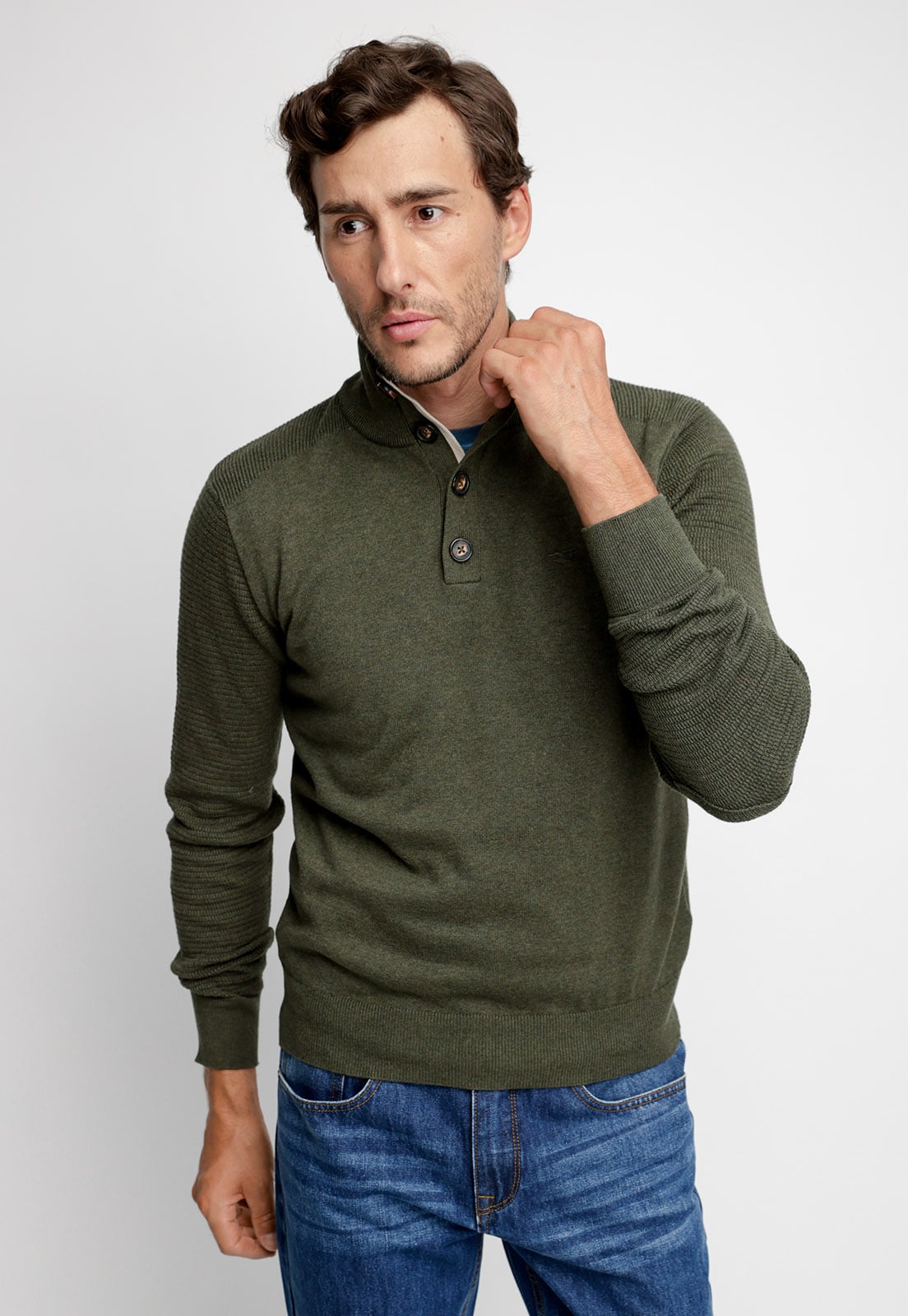 SWEATER KENTUCKY MILITAR MELANGE - 1