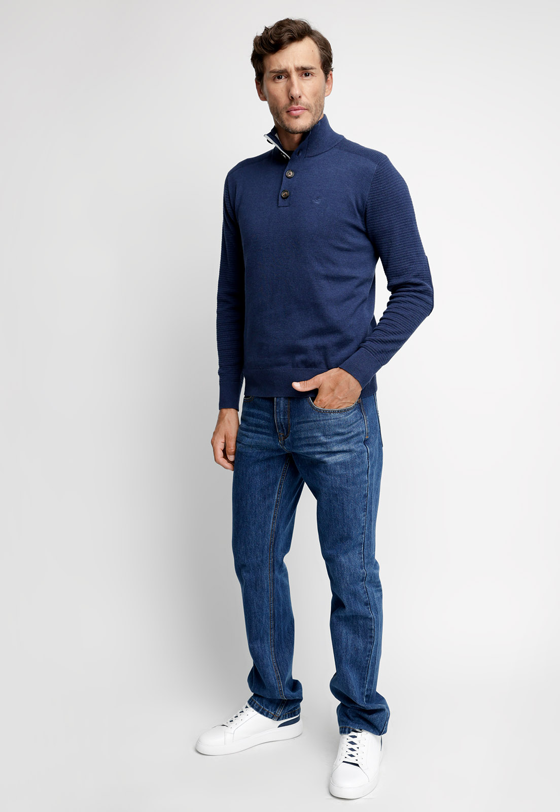 SWEATER KENTUCKY NAVY MELANGE - 4