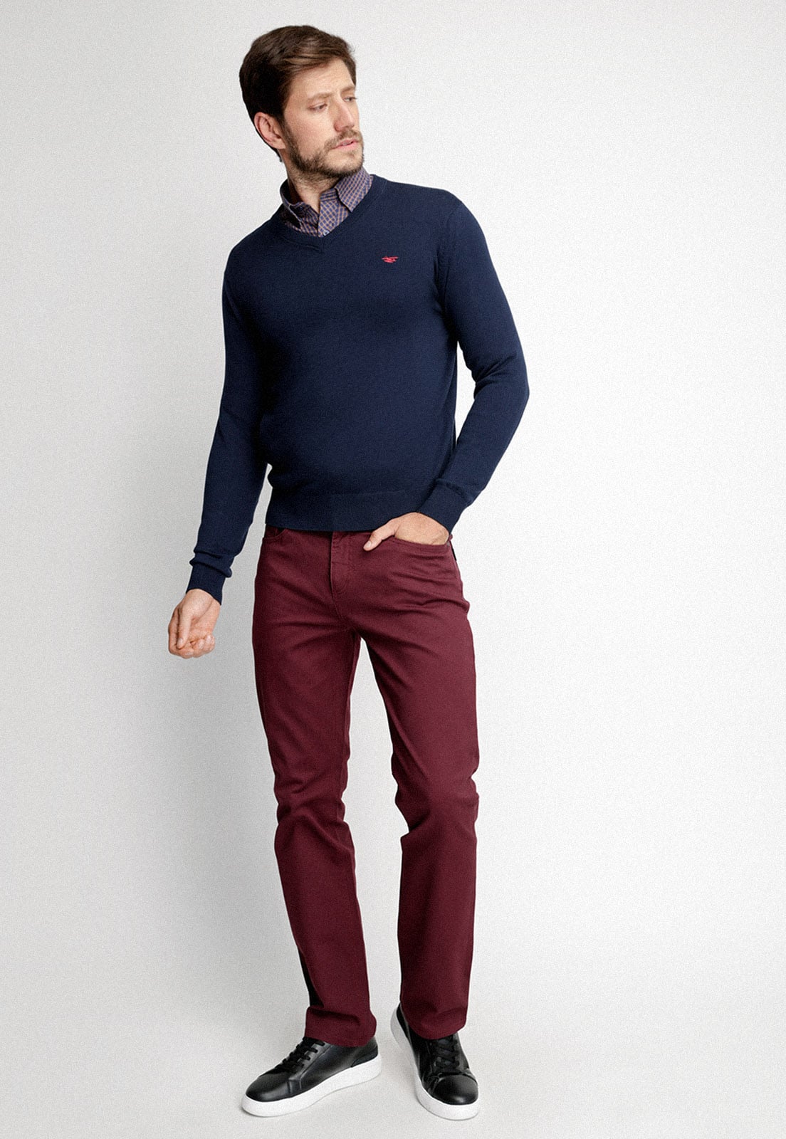 SWEATER SMART CASUAL NAVY FE - 4