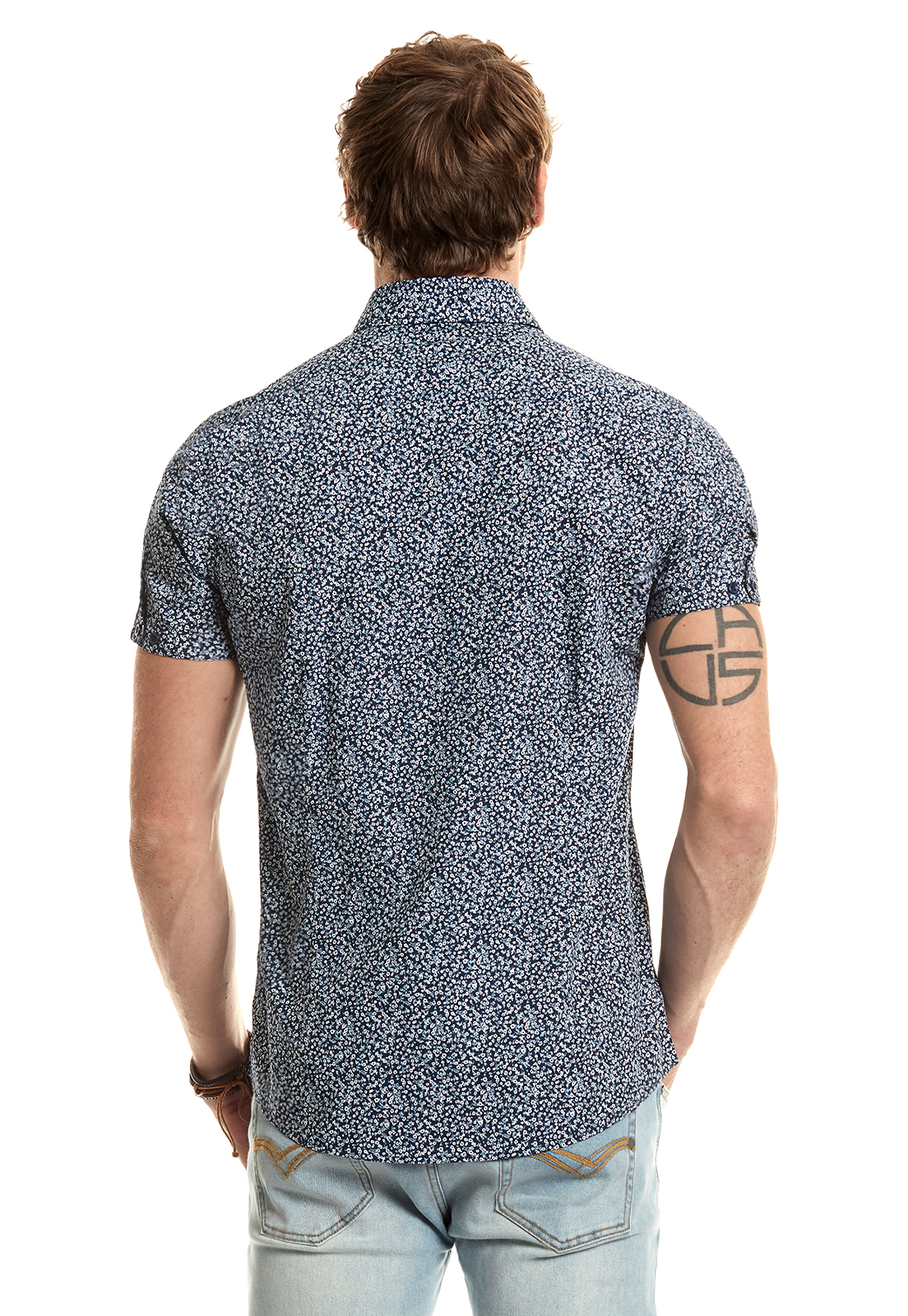 CAMISA ESTAMPADA UTAH F NAVY - 3