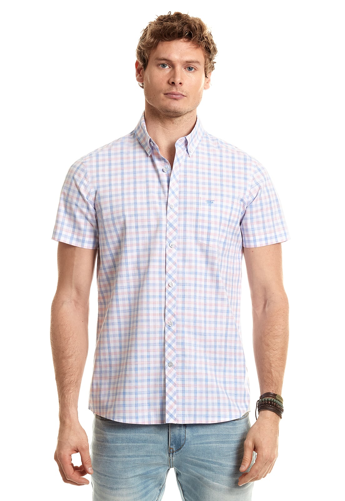 CAMISA CHECKERED ASTORIA F PINK - 1