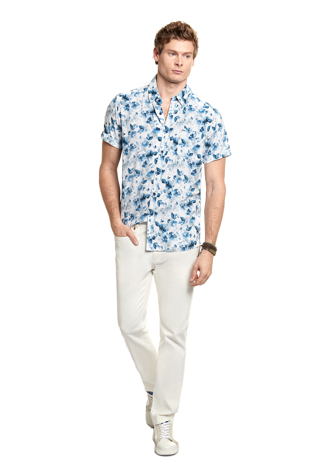 CAMISA ESTAMPADA BROOKLYN FJ WHITE - 2
