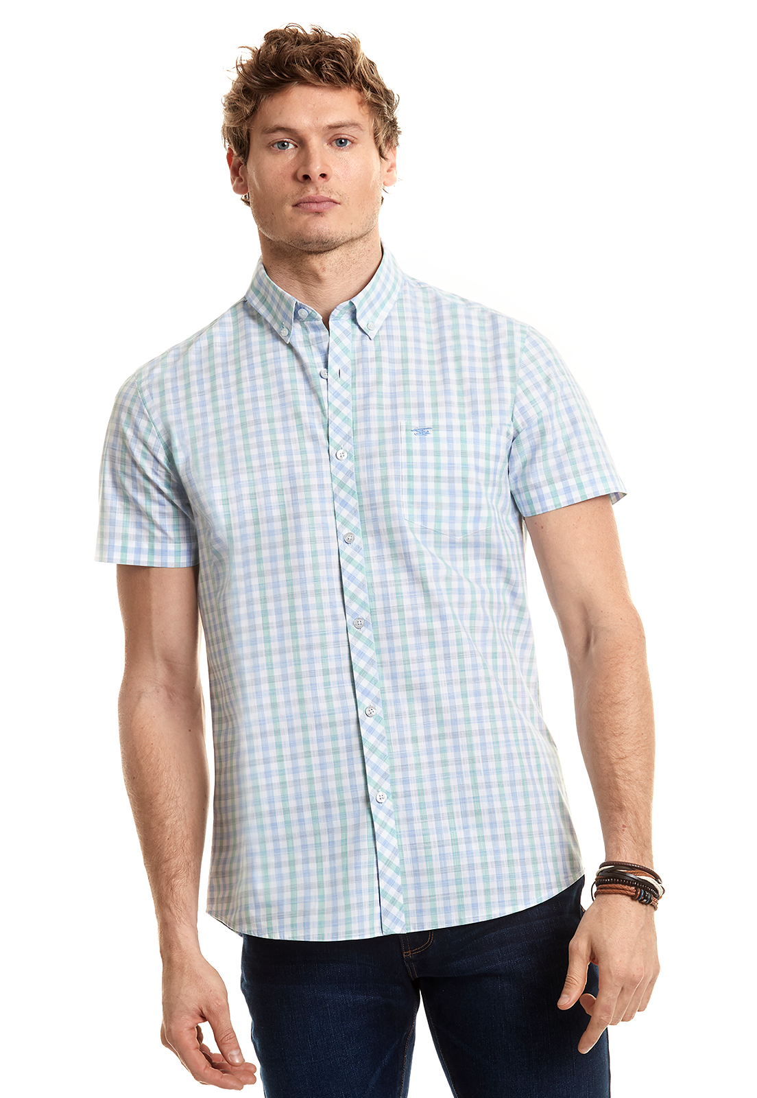 CAMISA CHECKERED ASTORIA F GREEN - 1
