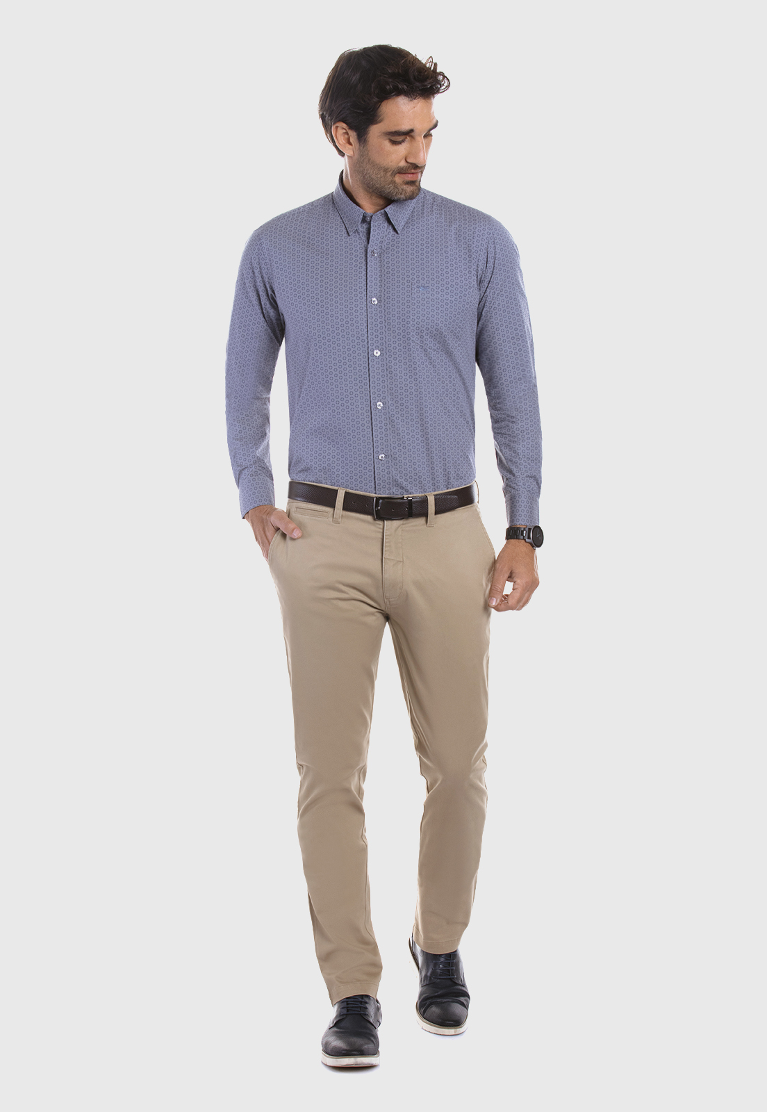CAMISA BUSINESS FONTANA GREY - 2