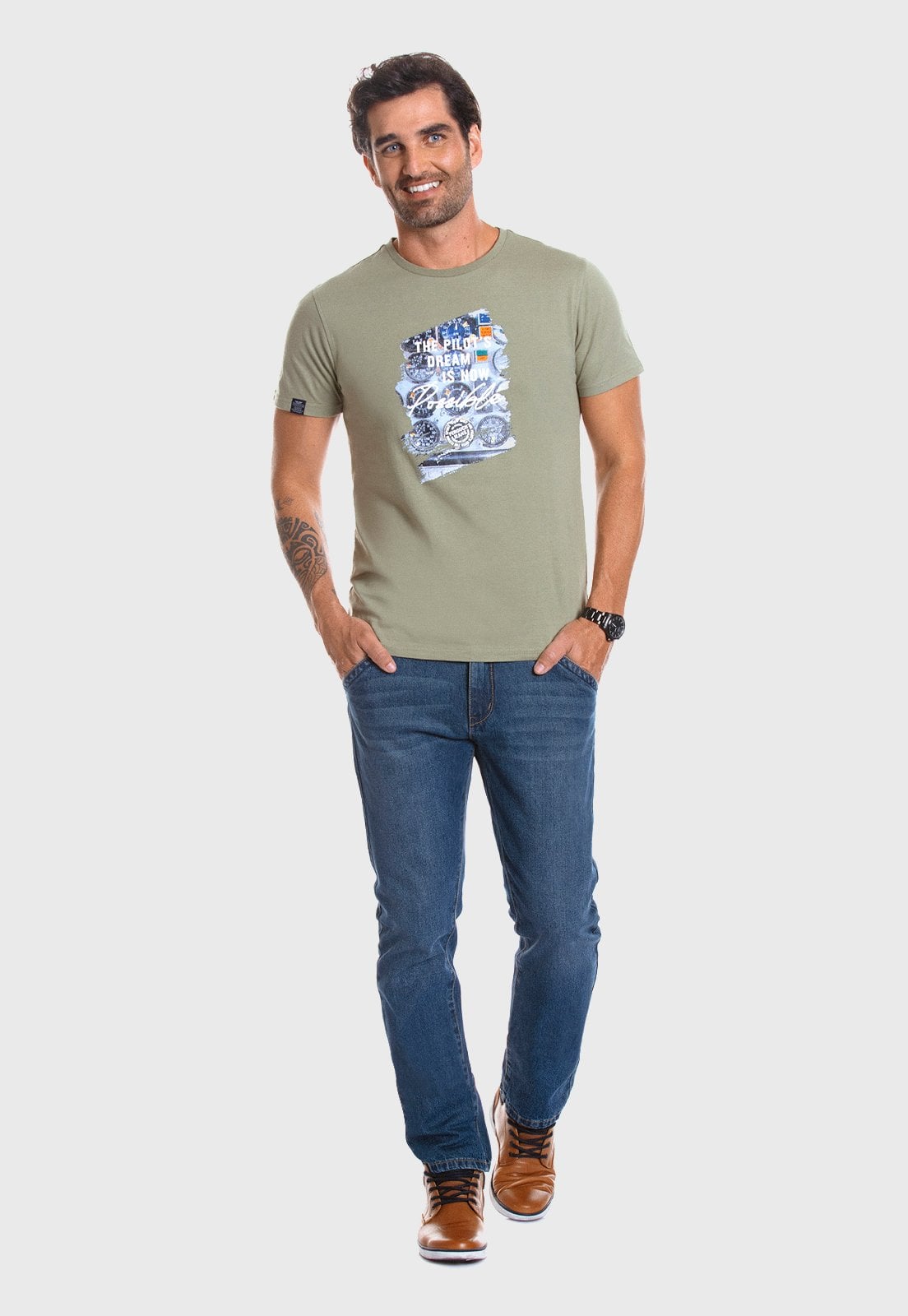 POLERA FLORIDA OLIVE - 2