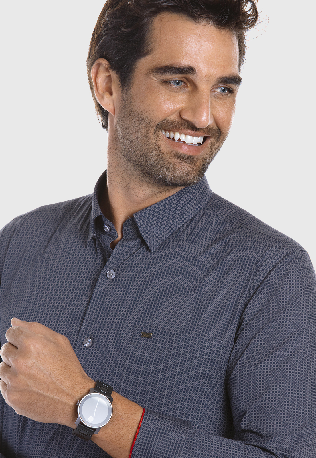 CAMISA BUSINESS PARMA GREY - 4