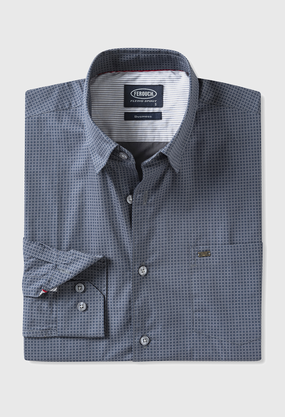 CAMISA BUSINESS PARMA GREY - 5