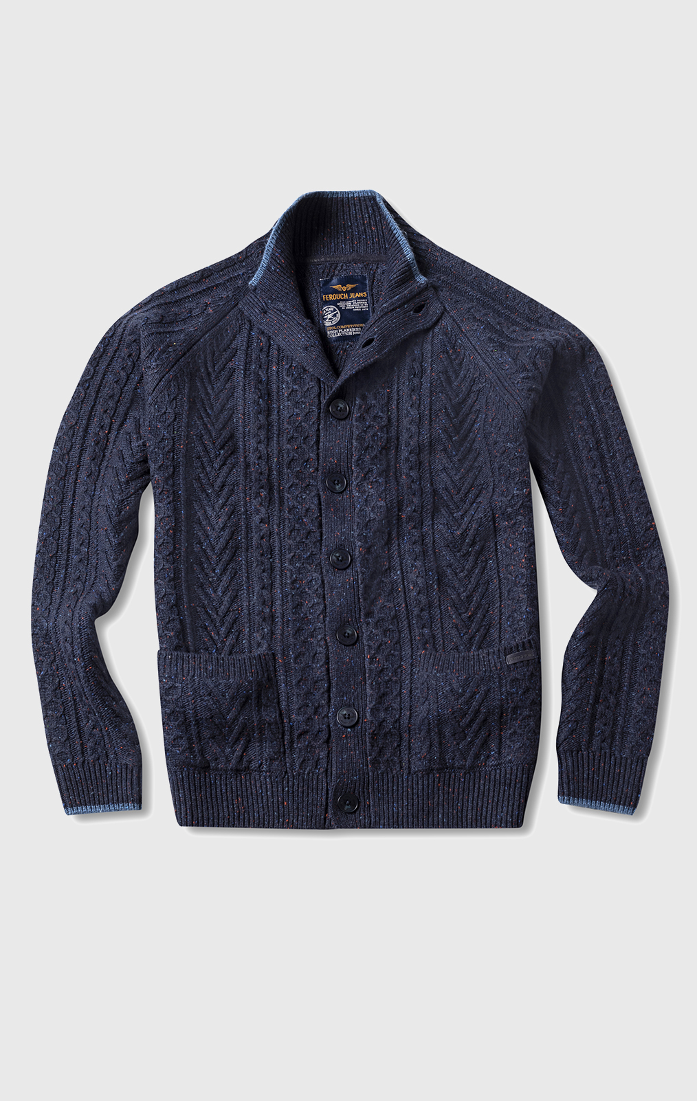 CARDIGAN MONTANA NAVY MELANGE - 5
