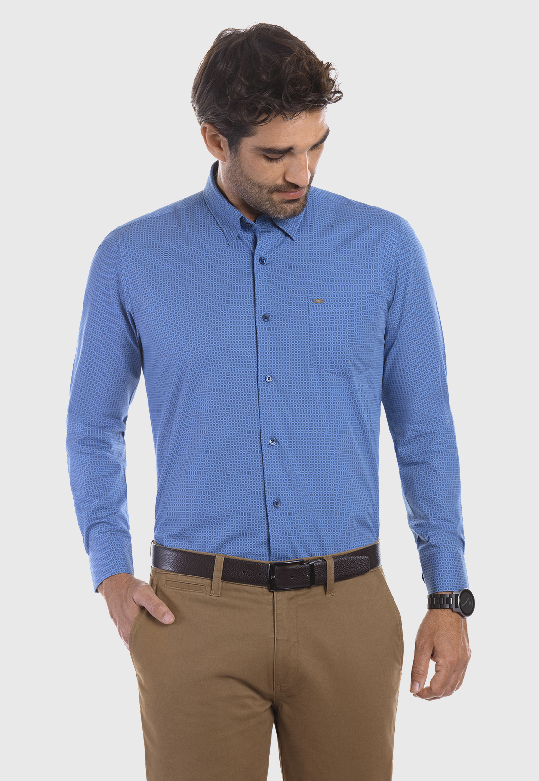 CAMISA BUSINESS PARMA SKY - 1