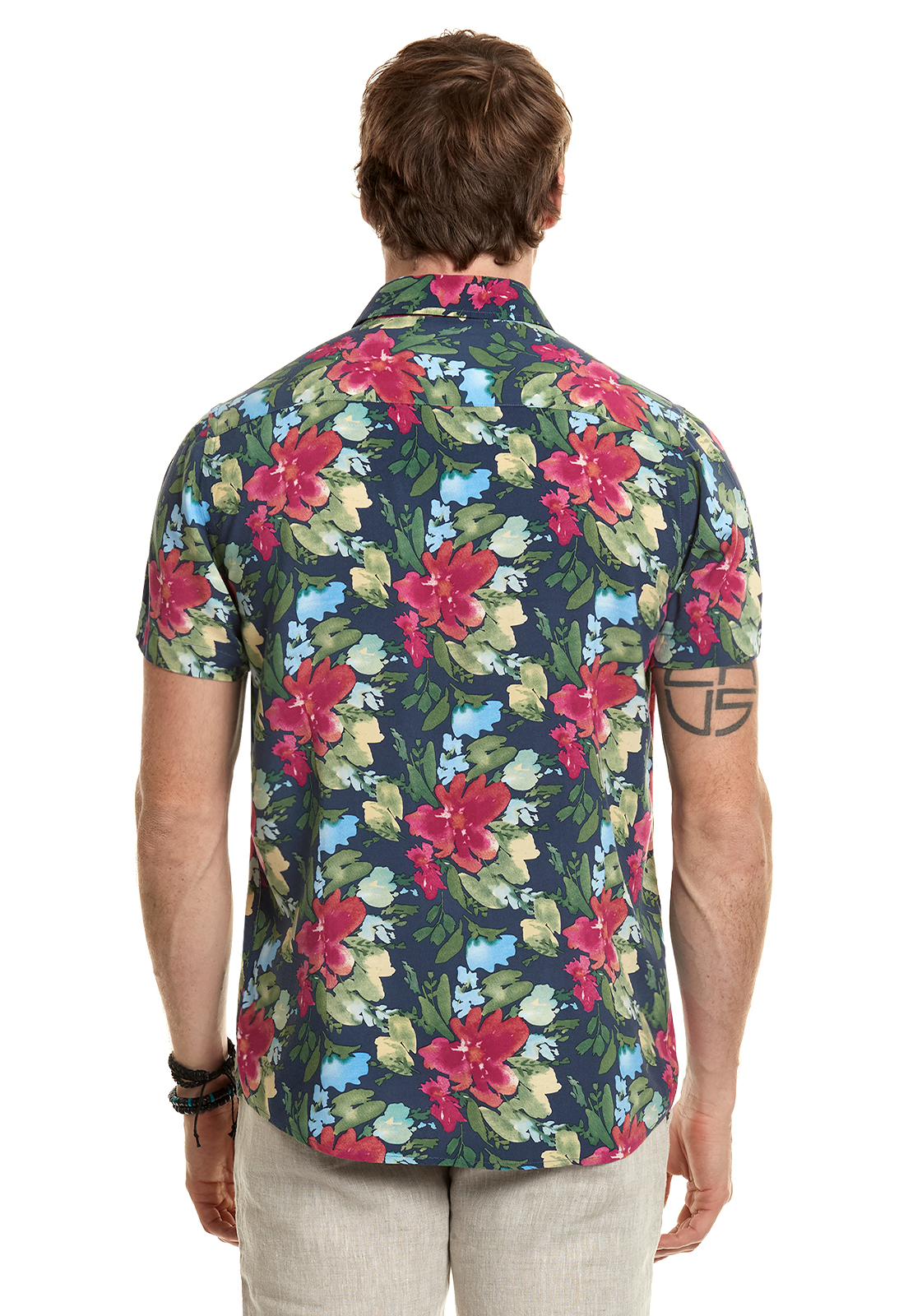 CAMISA ESTAMPADA HAWAI FJ NAVY - 3