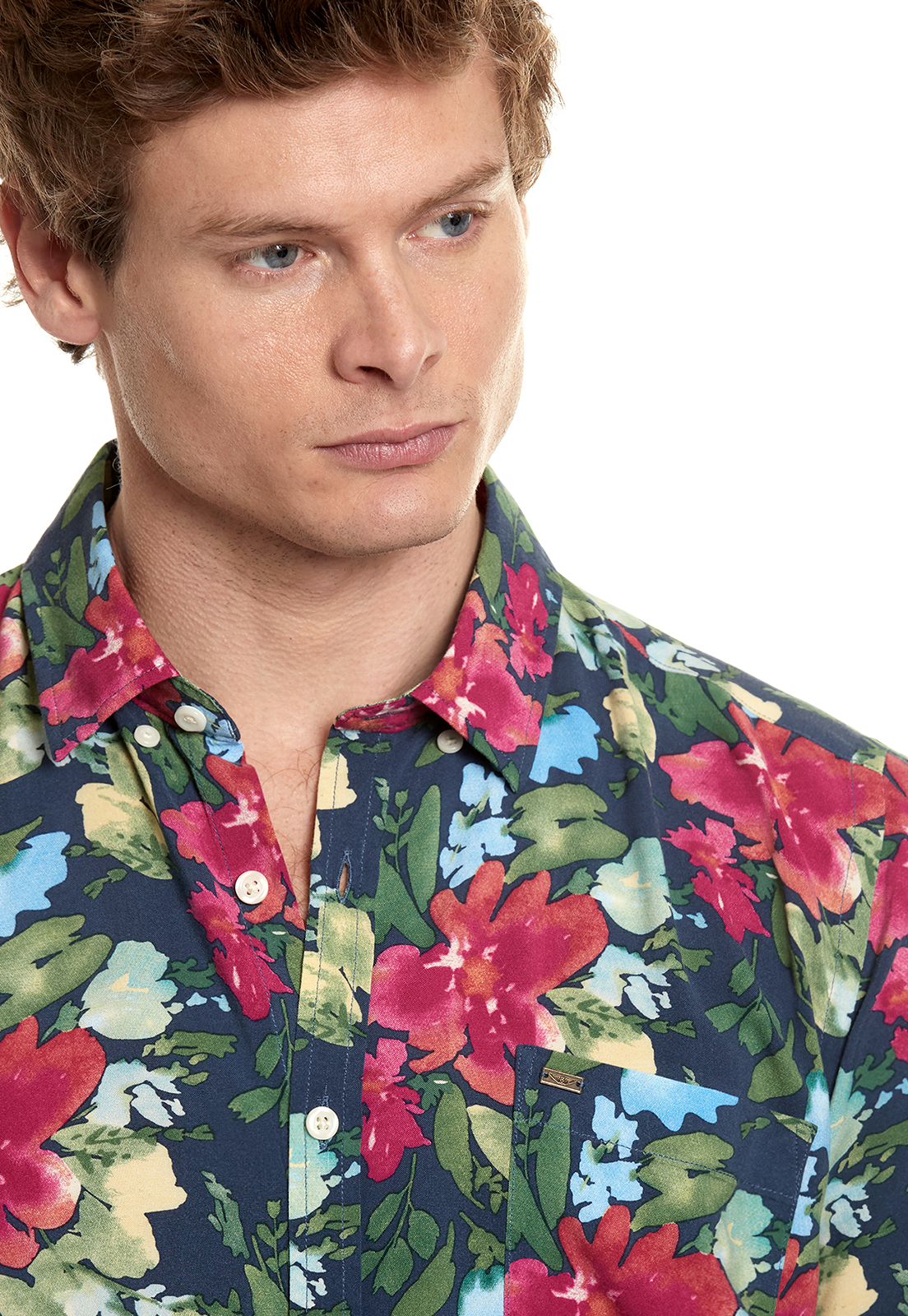 CAMISA ESTAMPADA HAWAI FJ NAVY - 4