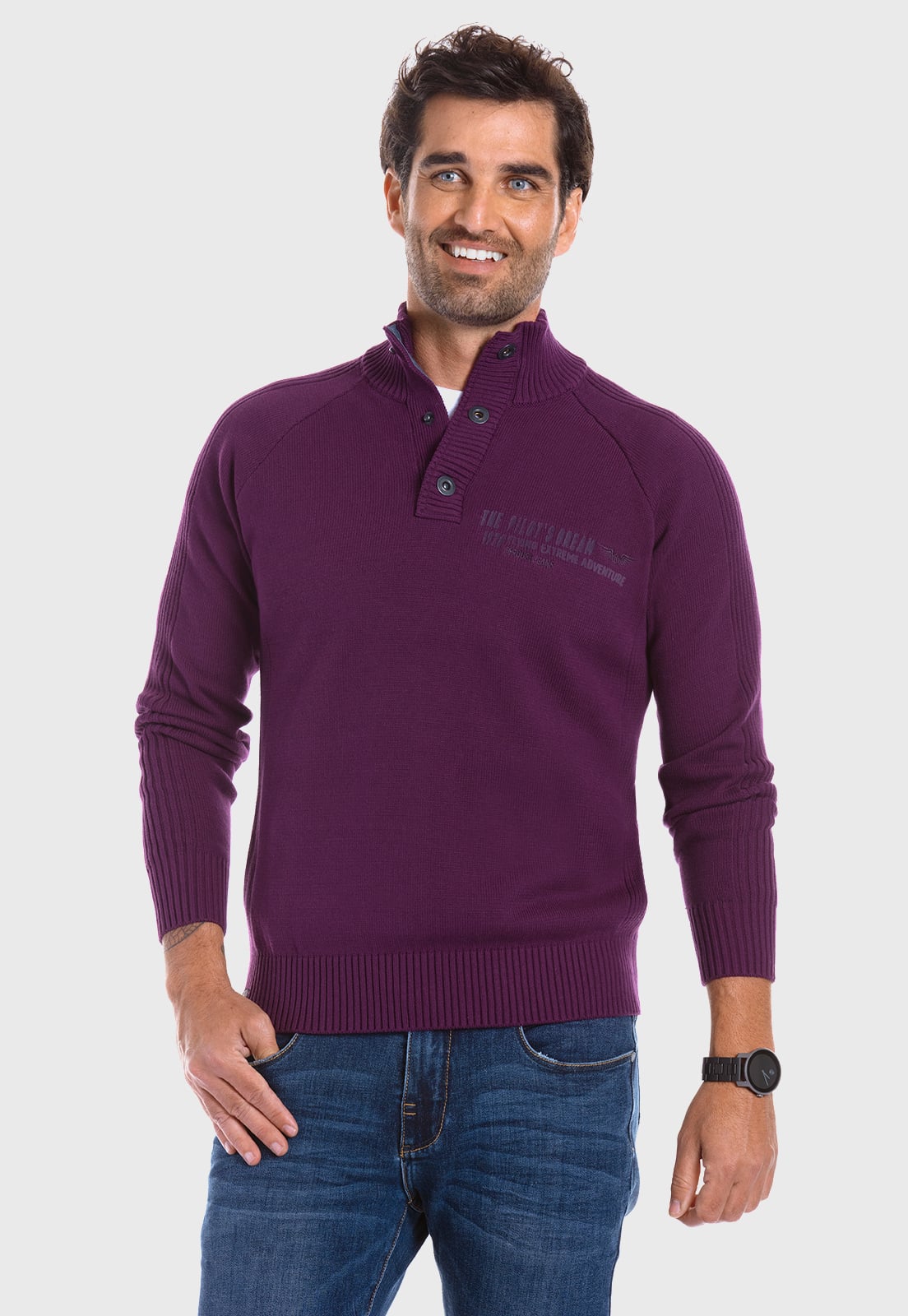 SWEATER OREGON MERLOT - 1