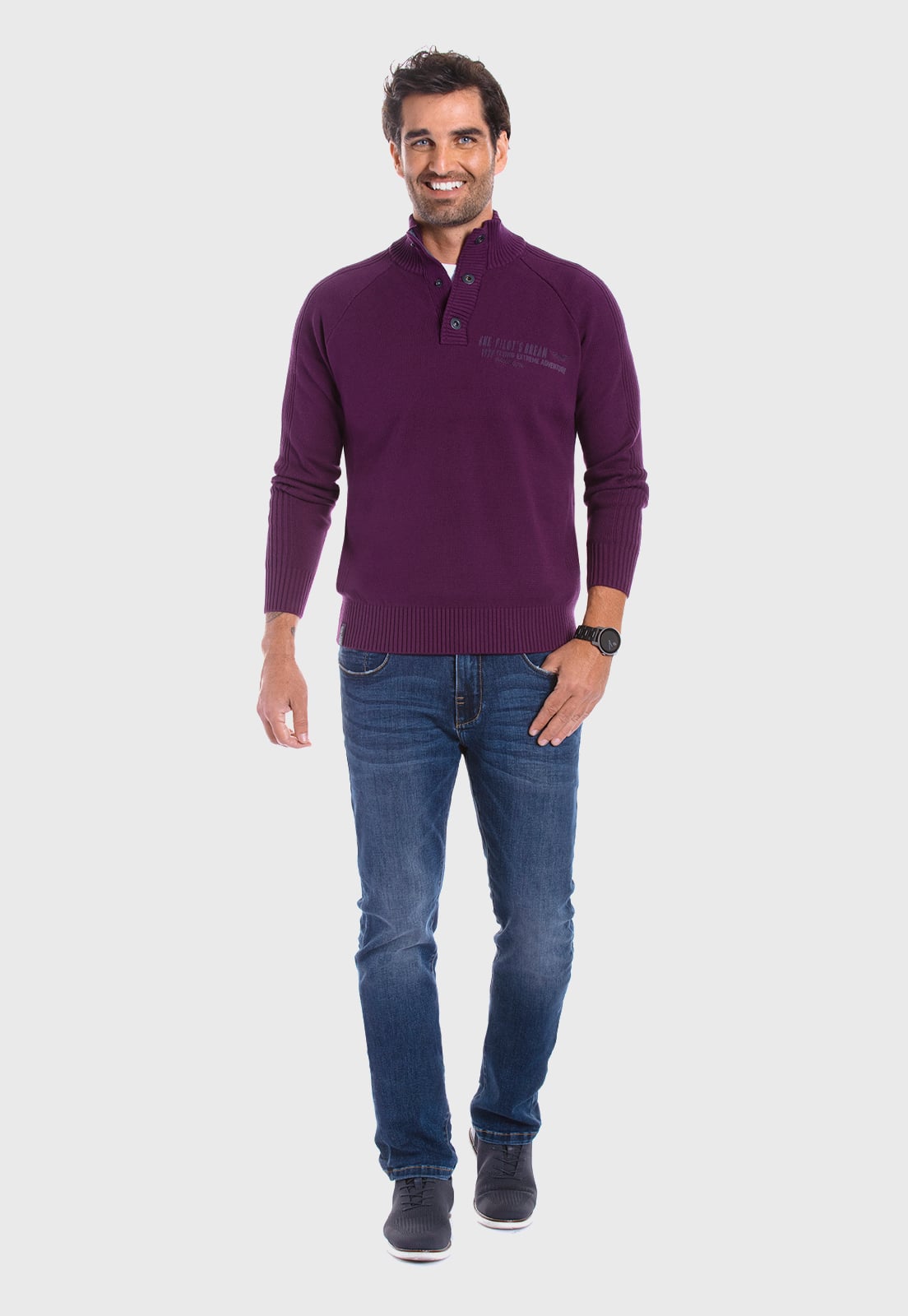 SWEATER OREGON MERLOT - 2
