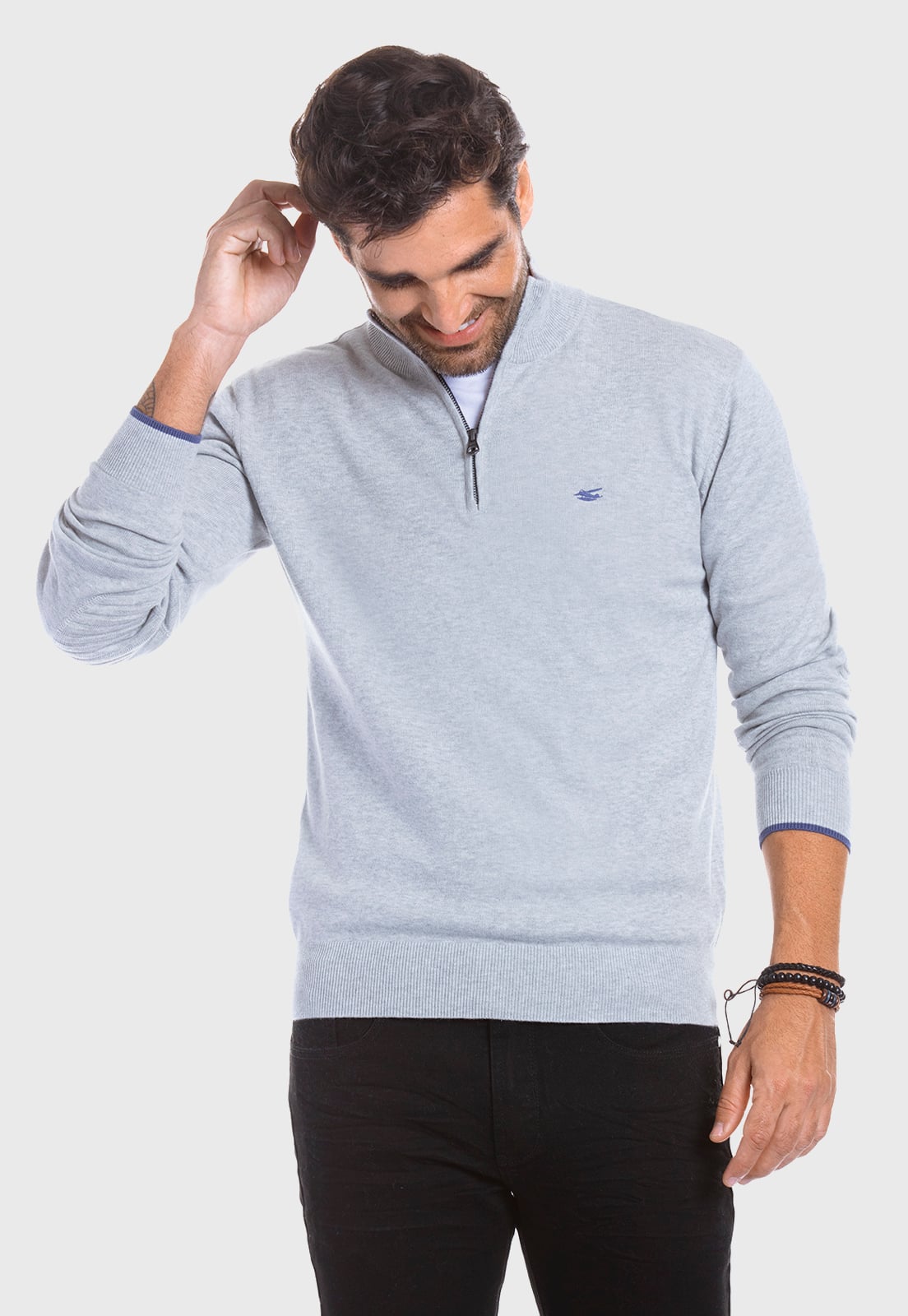 SWEATER LONDON GREY MELANGE - 1