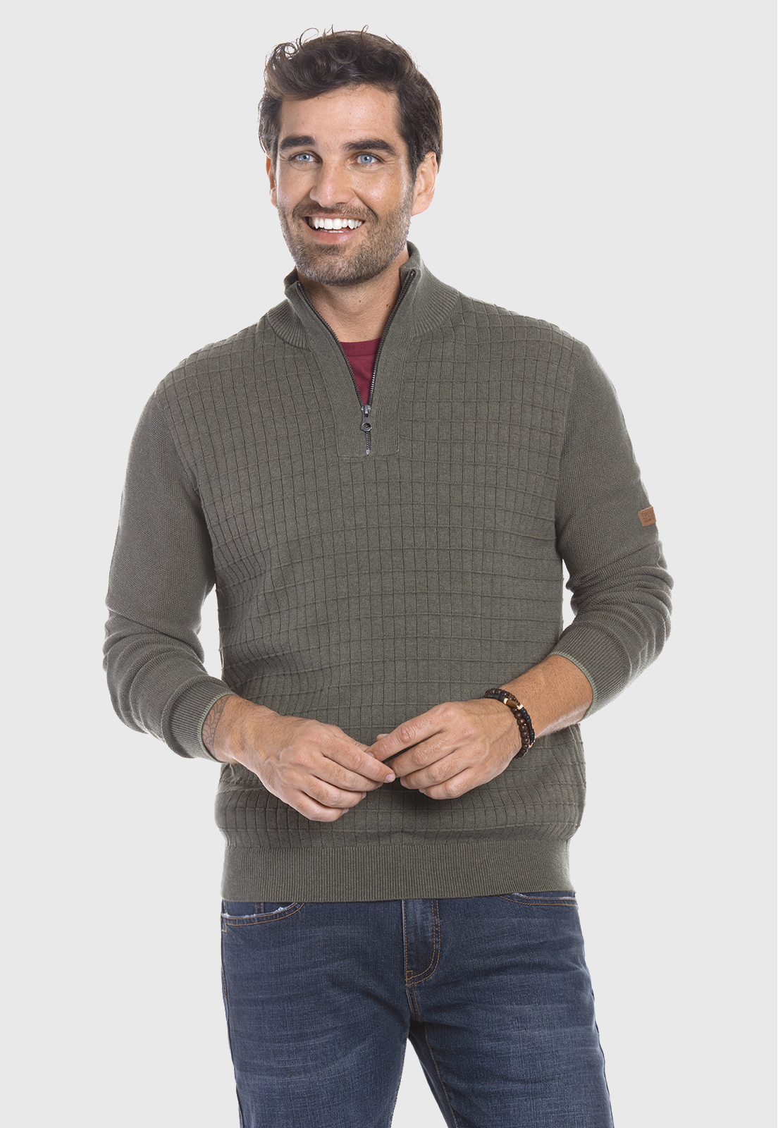 SWEATER DAKOTA MILITAR MELANGE - 1