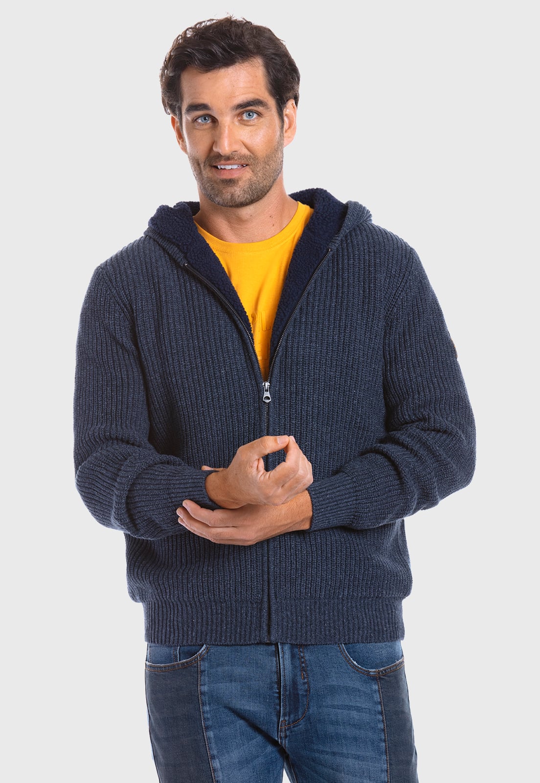 SWEATER BOSTON NAVY MELANGE - 1