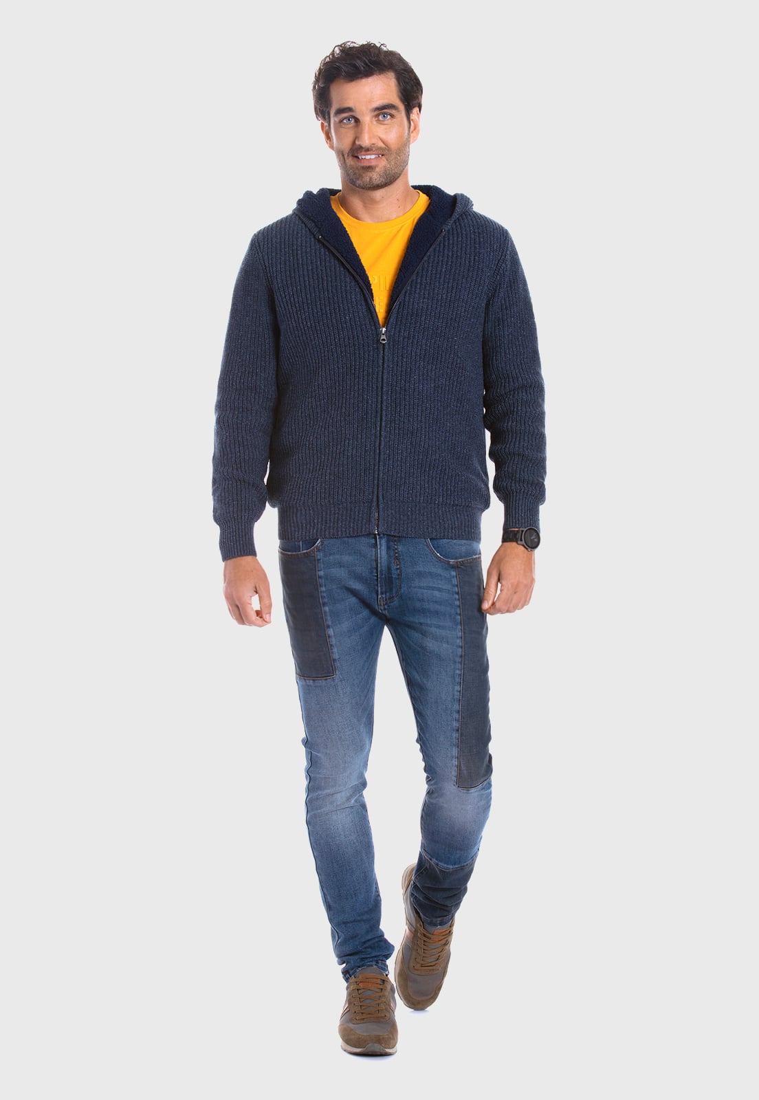 SWEATER BOSTON NAVY MELANGE - 2
