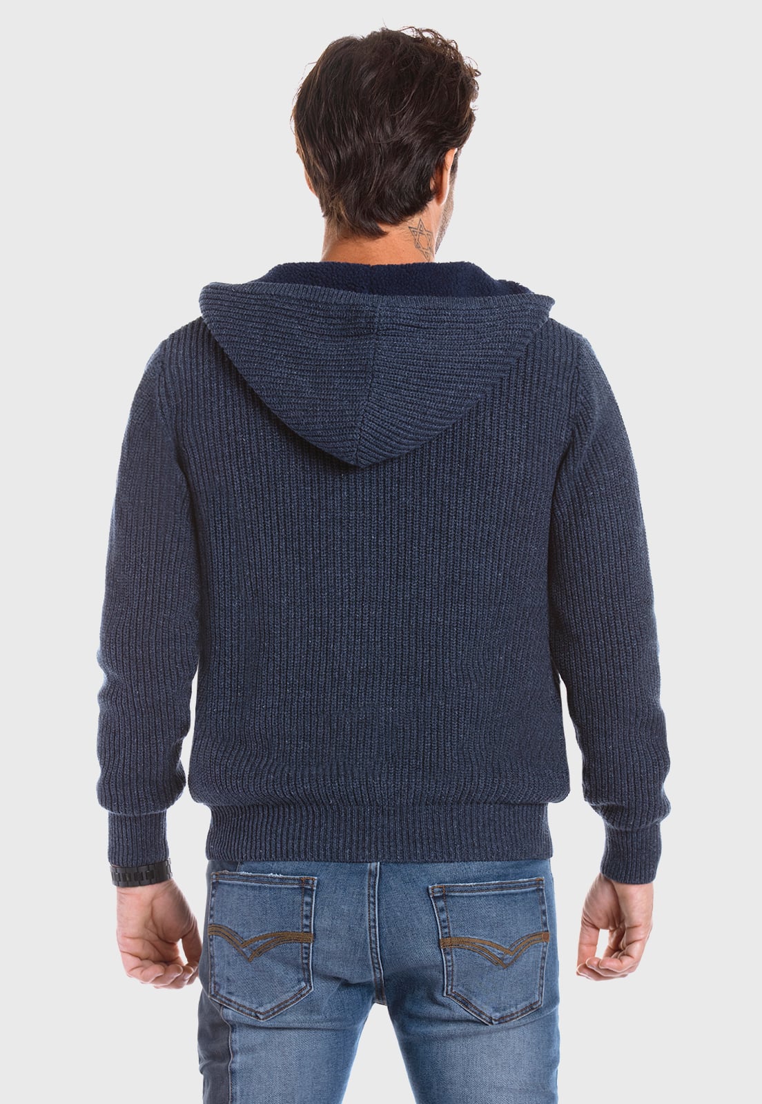 SWEATER BOSTON NAVY MELANGE - 3